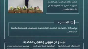 اعتقال شخص لممارسته تهريب (80) كجم من القات في الدائر