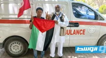 فرق الطوارئ والإسعاف تدعم «قافلة الصمود» خلال مسيرتها في ليبيا
