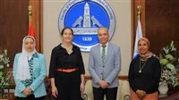عميد كلية الهندسة في عين شمس يرحب بمساعد نائب رئيس جامعة بنسلفانيا