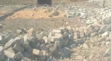 إزالة 6000 متر من التعديات الخرسانية على الأراضي الزراعية في القليوبية