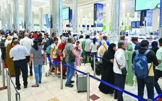 250 ألف مسافر يومياً في مطار دبي خلال الصيف 250 ألف مسافر يومياً في مطار دبي خلال الصيف