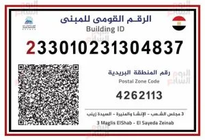 نقدم لكم الصورة الأولى للرقم القومي الموحد للعقارات نقدم لكم الصورة الأولى للرقم القومي الموحد للعقارات