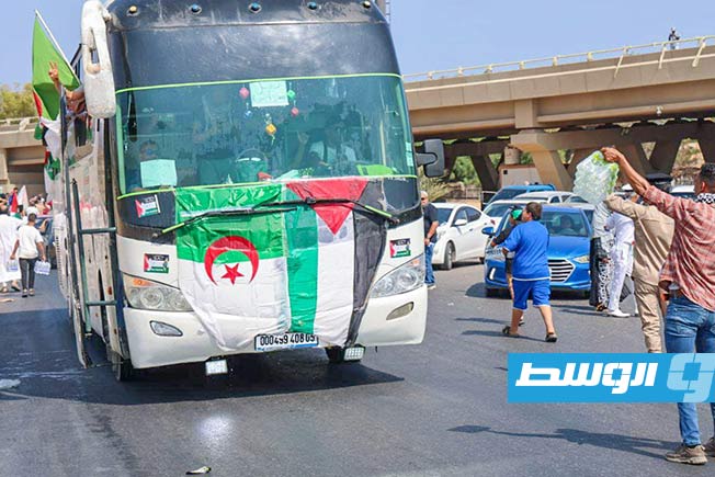 قافلة الصمود تصل العاصمة طرابلس، 11 يونيو 2025. (مديرية أمن طرابلس)