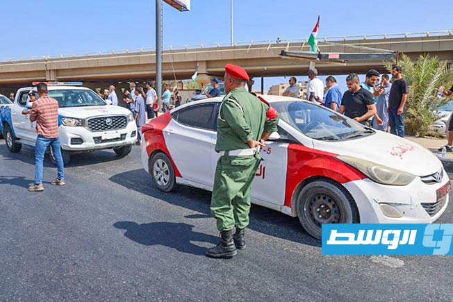 قافلة الصمود تصل العاصمة طرابلس، 11 يونيو 2025. (مديرية أمن طرابلس)