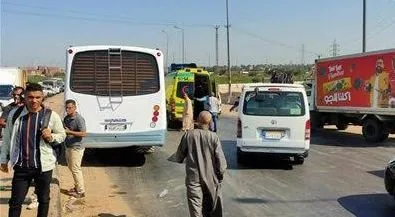 إصابة 7 أفراد جراء انقلاب ميكروباص على جسر قها في القليوبية إصابة 7 أفراد جراء انقلاب ميكروباص على جسر قها في القليوبية