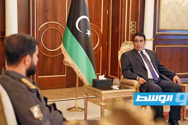 من الاجتماع الأول للجنة الأمنية بحضور المنفي، 11 يونيو 2025. (المجلس الرئاسي)