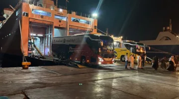 عودة أولى دفعات الحجاج عبر ميناء نويبع من الأراضي المقدسة بواقع 295 حاجًا