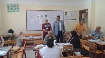صور: وكيل تعليم الغربية يقوم بجولة تفقدية لمراكز تصحيح امتحانات الشهادة الإعدادية