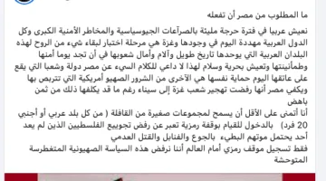 مثقفون يرفضون الابتزاز ضد مصر بقوافل مشبوهة.. حين تتحول المأساة الفلسطينية إلى شعارات على حافلات ضائعة.
