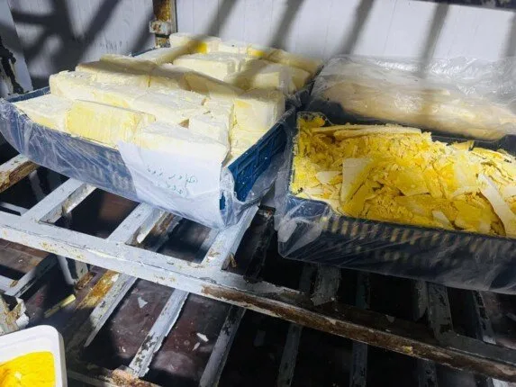 مصادرة منتجات إنتاج مخالفة وإغلاق مصنع ألبان غير مرخص في شبرا الخيمة مصادرة منتجات إنتاج مخالفة وإغلاق مصنع ألبان غير مرخص في شبرا الخيمة