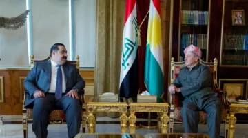 السامرائي وبارزاني يشددان على ضرورة تسوية النزاعات بين بغداد وأربيل وفقًا للدستور