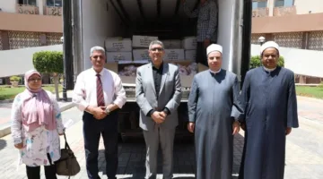 محافظ الجيزة يستلم 2 طن من اللحوم تمهيداً لتوزيعها على الأسر المحتاجة
