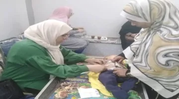 جامعة السادات تنظم حملة شاملة في قرية جروان بالمنوفية