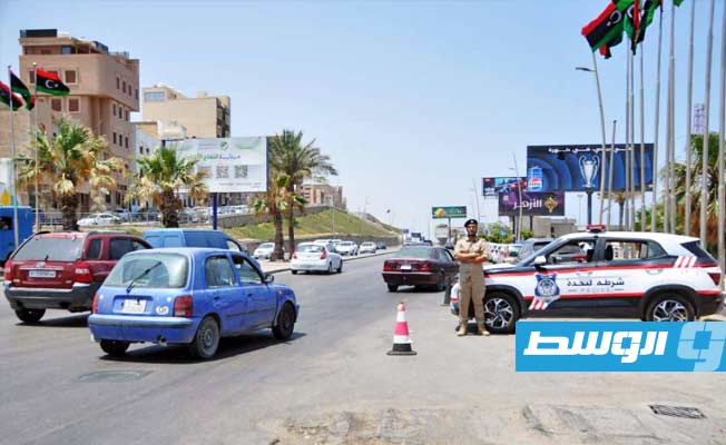 جانب من انتشار دوريات أمنية في العاصمة طرابلس، الخميس 12 يونيو 2025 (وزارة الداخلية بحكومة الوحدة الوطنية الموقتة)
