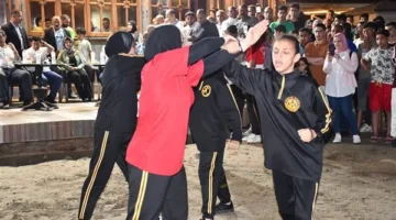 وزير الرياضة ومحافظ دمياط يحضران عرضًا للتمارين البدنية والكروس فيت