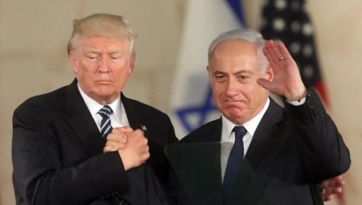 الرئيس الأميركي دونالد ترامب ورئيس الوزراء الإسرائيلي بنيامين نتنياهو