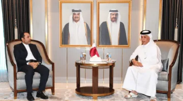 وزير الدولة للشؤون الخارجية يعبر مرة أخرى عن إدانته واستنكاره الشديد للهجوم الإسرائيلي على إيران.