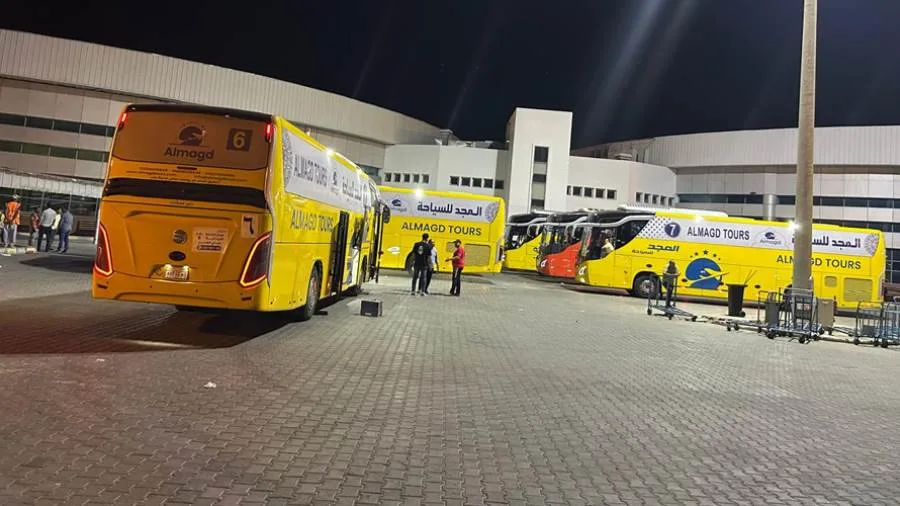 وصول 132 حاجًا برا عبر ميناء نويبع على متن العبارة “سينا” وصول 132 حاجًا برا عبر ميناء نويبع على متن العبارة “سينا”