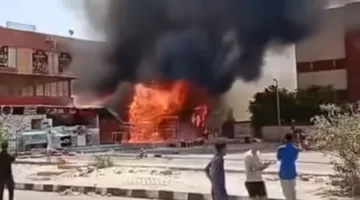 النيابة تحقق في وضع 8 مصابين نتيجة حريق مول البنفسج في حدائق أكتوبر
