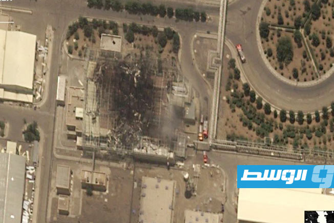 أضرار بمحطة نطنز النووية الإيرانية بعد الهجوم الإسرائيلي 13 يونيو 2025. (الإنترنت)
