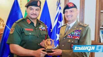 صدام حفتر يجري محادثات مع قائد الأركان الإيطالي حول تدريب قوات خفر السواحل وحرس الحدود