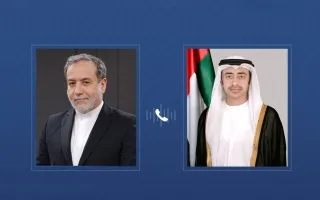 عبدالله بن زايد يُعبّر عن رفضه للاعتداءات العسكرية الإسرائيلية على إيران خلال مكالمة هاتفية مع عراقجي.
