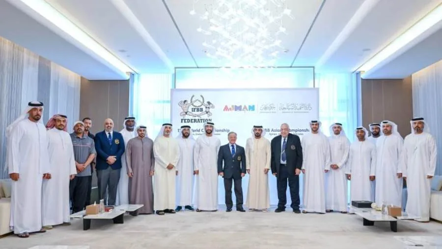 فهيم يصل إلى الإمارات لإطلاق بطولة آسيا لكمال الأجسام في عجمان 2025 فهيم يصل إلى الإمارات لإطلاق بطولة آسيا لكمال الأجسام في عجمان 2025