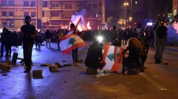 احتفالات في الضاحية الجنوبية لبيروت عقب الهجوم الصاروخي الإيراني على إسرائيل