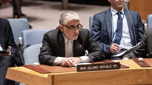 مندوب إيران الدائم في الأمم المتحدة يبرز حق بلاده في الدفاع عن نفسها ضد العدوان الإسرائيلي. مندوب إيران الدائم في الأمم المتحدة يبرز حق بلاده في الدفاع عن نفسها ضد العدوان الإسرائيلي.