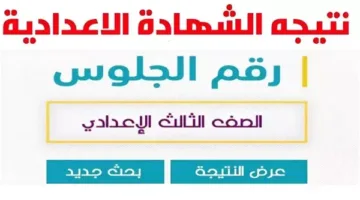 حاليًا… رابط نتائج الشهادة الإعدادية في الجيزة للفصل الدراسي الثاني 2025 من خلال بوابة التعليم الأساسي