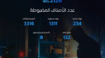 خلال أسبوعين.. الجمارك تسجل 2126 حالة ضبط للسلع المحظورة.