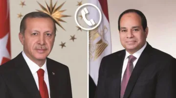 الرئيس السيسي وأردوغان يتحدثان هاتفيًا: التصعيد يشكل خطرًا على أمن المنطقة ويهدد مصالح شعوبها.