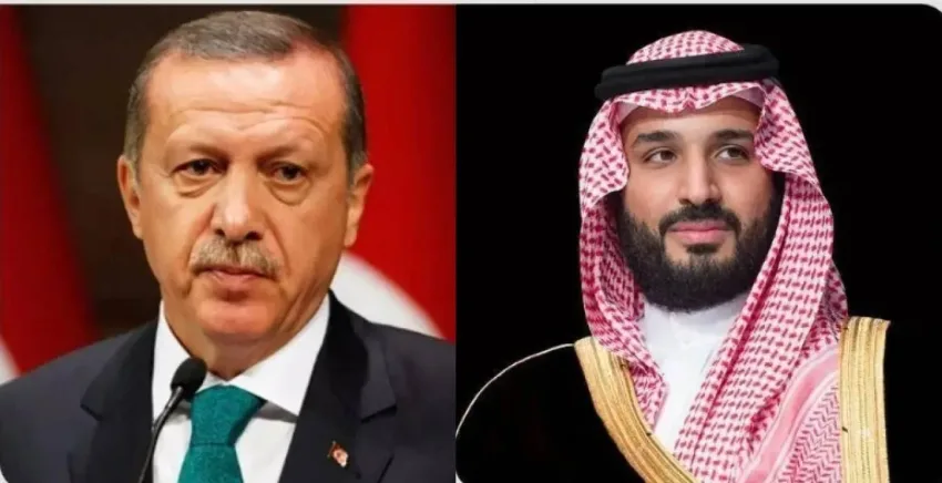 ولي العهد يتلقى مكالمة هاتفية من الرئيس التركي ولي العهد يتلقى مكالمة هاتفية من الرئيس التركي