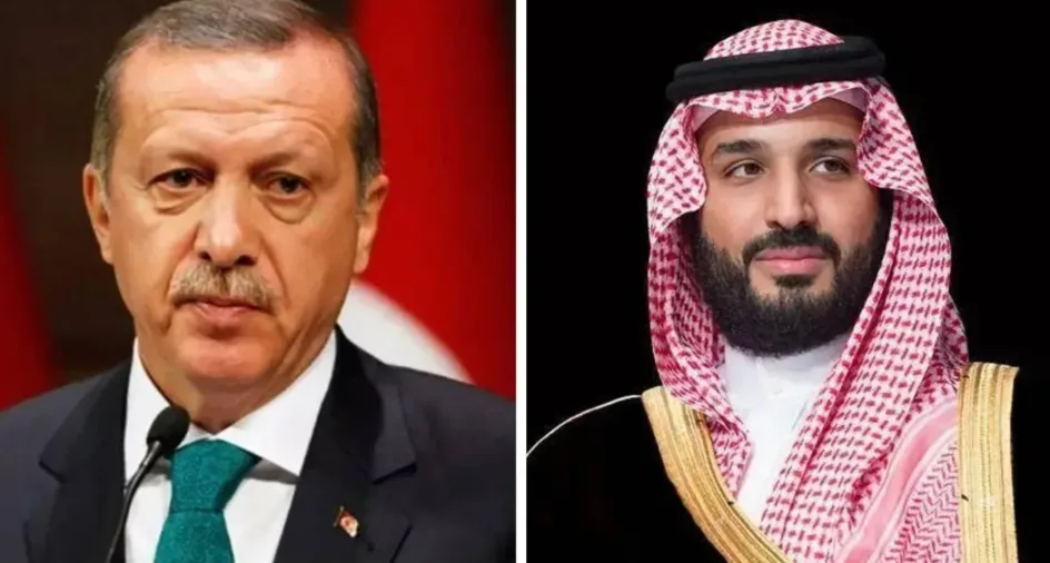 محمد بن سلمان وأردوغان يناقشان تخفيف التوترات عقب الهجوم الإسرائيلي على إيران محمد بن سلمان وأردوغان يناقشان تخفيف التوترات عقب الهجوم الإسرائيلي على إيران