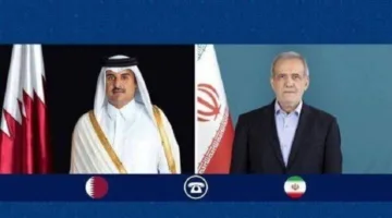 ولي عهد قطر يتباحث هاتفيًا مع الرئيس الإيراني حول العلاقات الثنائية وأحدث التطورات الإقليمية والدولية.