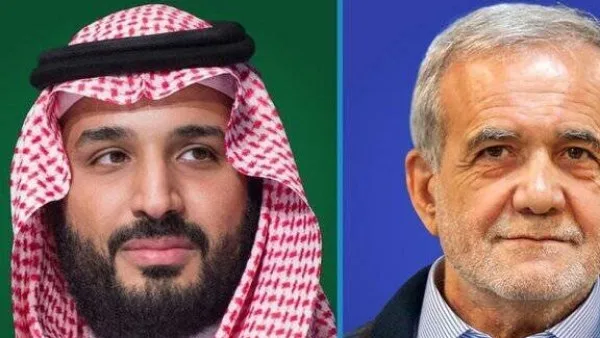 مكالمة هاتفية بين «بن سلمان» والرئيس الإيراني لمناقشة التوتر العسكري تجاه إيران مكالمة هاتفية بين «بن سلمان» والرئيس الإيراني لمناقشة التوتر العسكري تجاه إيران