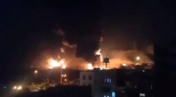 عاجل: حدوث انفجار وحريق في مخزن نفط شهران غرب العاصمة الإيرانية طهران (فيديو)
