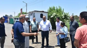 مياه الأقصر تستكشف إمكانية تقديم خدمة الصرف الصحي لمنطقة الجولي فيل