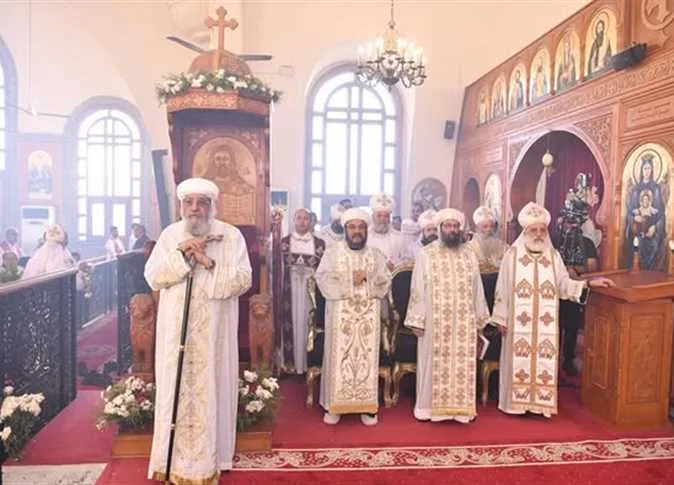 البابا تواضروس يقود قداس الأحد الثاني من بؤونة في كنيسة العذراء والشهيدة مارينا بالعلمين (صور) البابا تواضروس يقود قداس الأحد الثاني من بؤونة في كنيسة العذراء والشهيدة مارينا بالعلمين (صور)