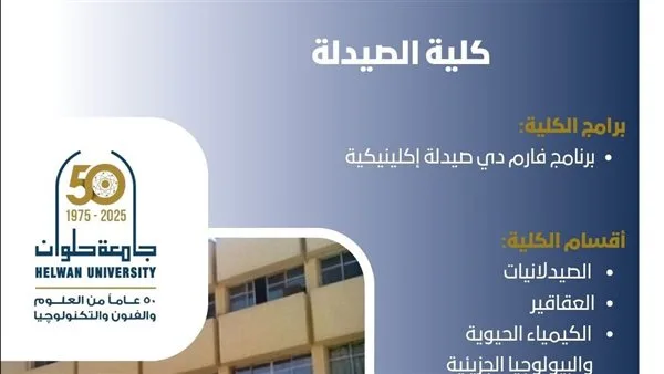 تنسيق الجامعات | كلية الصيدلة في حلوان: مفتاح التميز والإبداع في علوم الدواء والصيدلة تنسيق الجامعات | كلية الصيدلة في حلوان: مفتاح التميز والإبداع في علوم الدواء والصيدلة