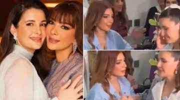 لقطة مؤثرة.. ابنة أصالة نصري تُبكي وأمها تمسح دموعها.