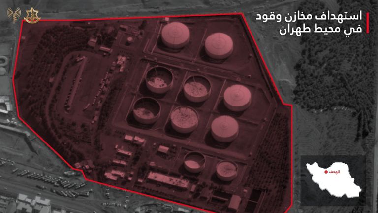 الطائرات الإسرائيلية المشاركة في الضربات
