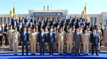 الأكاديمية العسكرية المصرية تقيم احتفالاً لتخريج الدفعة 57 من الملحقين الدبلوماسيين بعد انتهاء فترة تدريبهم.