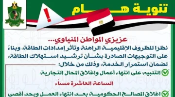 المنيا تكشف عن استراتيجيتها لتوفير استهلاك الكهرباء خلال فصل الصيف