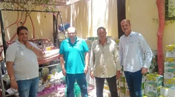 إغلاق مصنع غير مسجل لإنتاج مشروبات مُحلاة في بني سويف