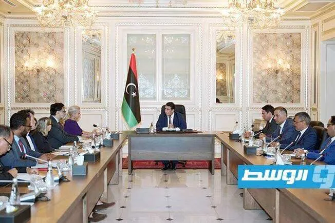خلال اجتماعه بفريق أممي، المنفي يبرز ضرورة توافق مهام البعثة الأممية مع آمال الليبيين. خلال اجتماعه بفريق أممي، المنفي يبرز ضرورة توافق مهام البعثة الأممية مع آمال الليبيين.