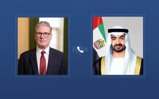 رئيس الدولة ورئيس الوزراء البريطاني يبحثان عبر الهاتف المستجدات الإقليمية. رئيس الدولة ورئيس الوزراء البريطاني يبحثان عبر الهاتف المستجدات الإقليمية.