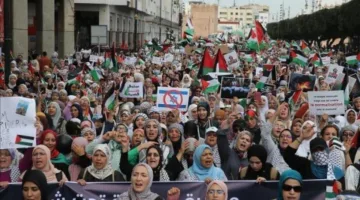 تجمع تضامني في المغرب تأييدًا للمسيرة العالمية نحو غزة