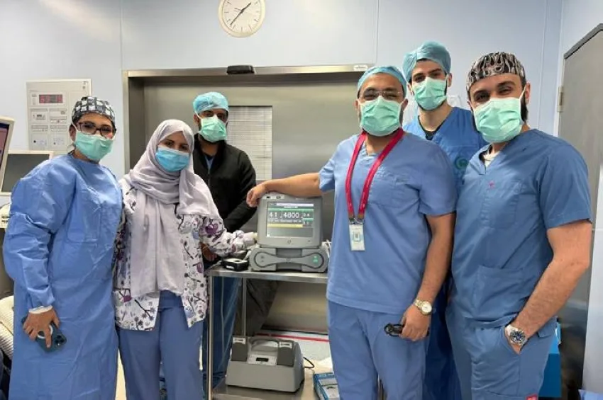 زراعة جهاز قلب صناعي لرجل في الخمسين من عمره زراعة جهاز قلب صناعي لرجل في الخمسين من عمره