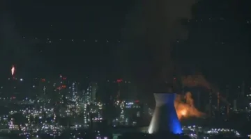 حريق بالقرب من مصنع الأمونيا في ميناء حيفا عقب هجوم إيراني